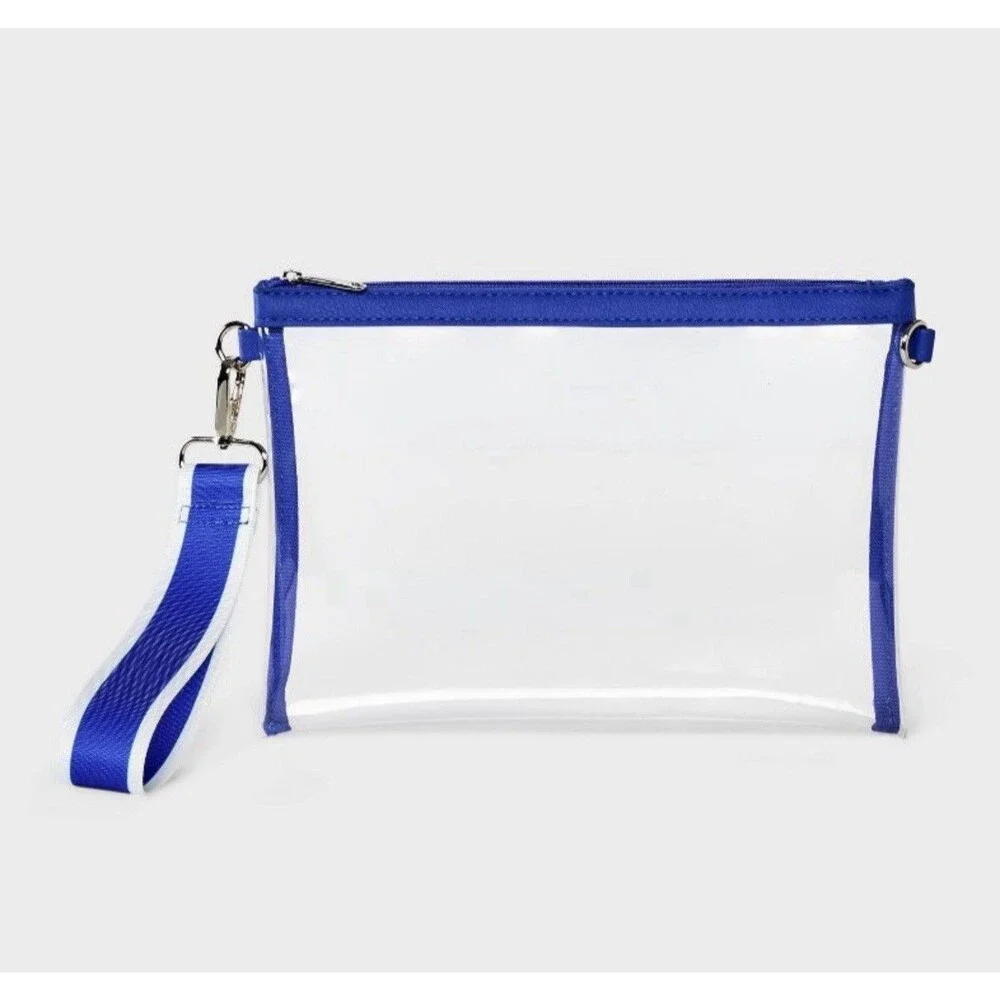 Game Day Clear Bracelet Clutch Wild Fable Blue